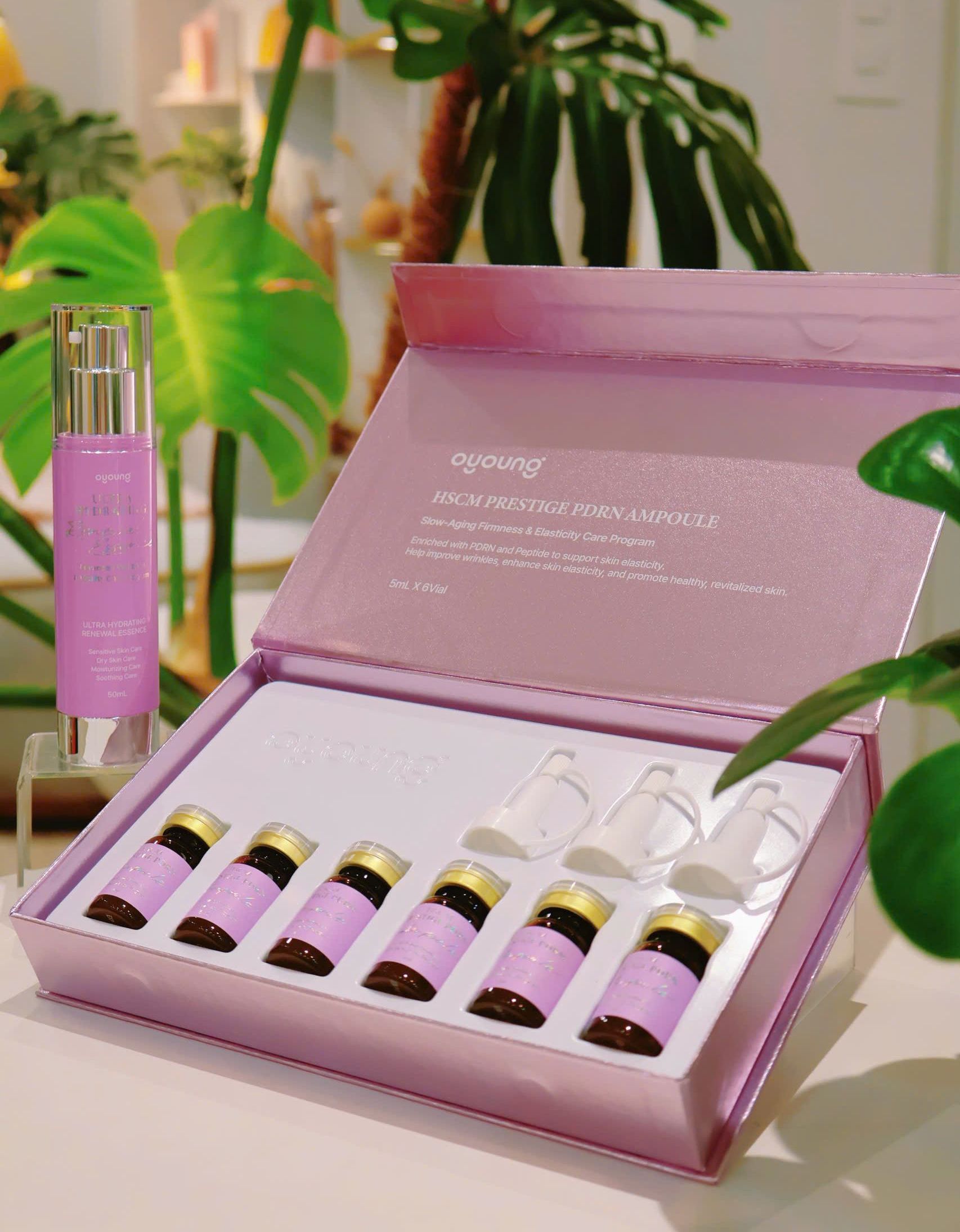 COMBO TẾ BÀO GỐC OYOUNG HSCM  PRESTIGE  PDRN  AMPOULE VÀ OYOUNG ULTRA HYDRATING RENEWAL ESSENCE