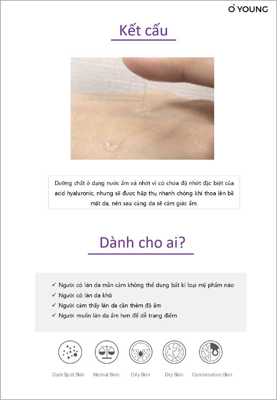 Đối Tượng Sử Dụng Oyoung Ultra Smooth Hydrating Essence 