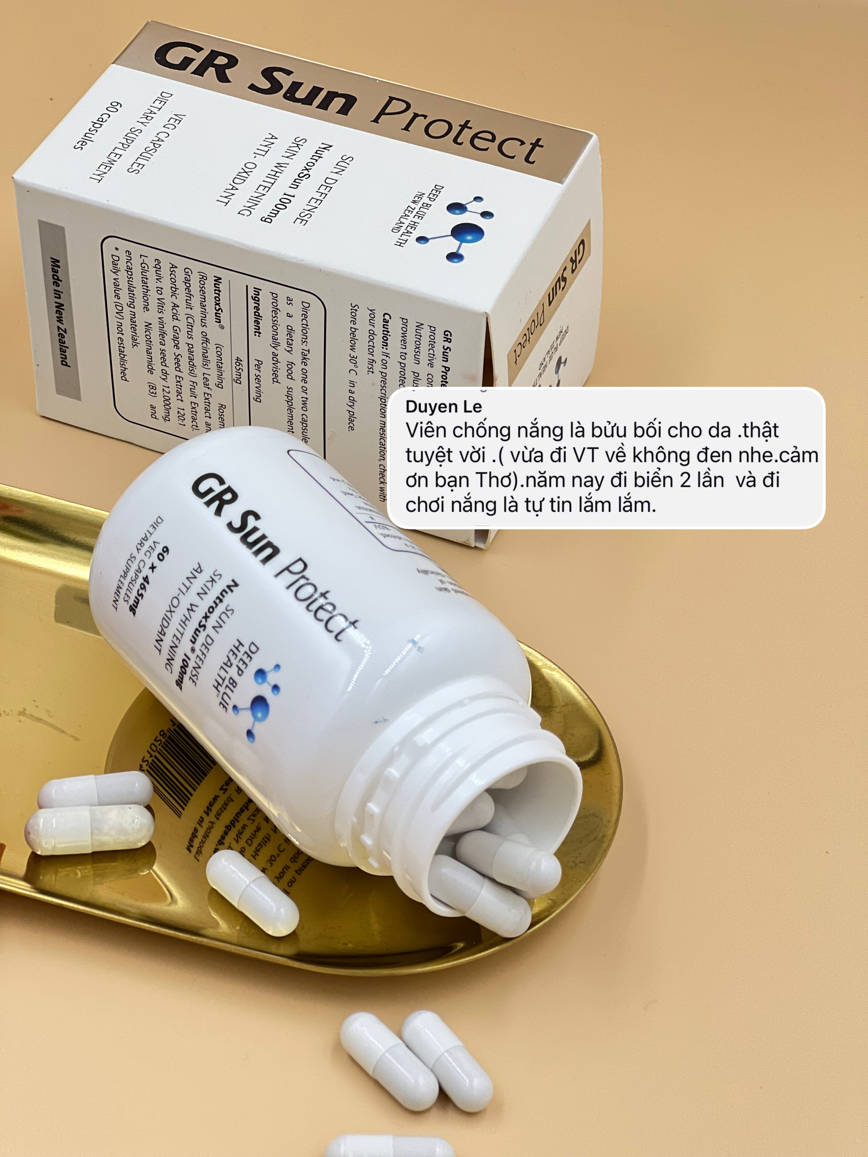 Công dụng của viên uống GR Sun Protect