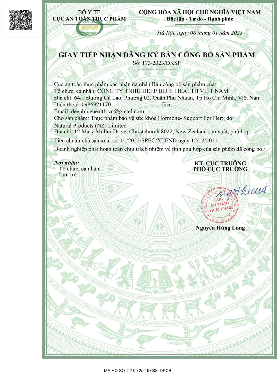 công bố viên uống hormone support for her