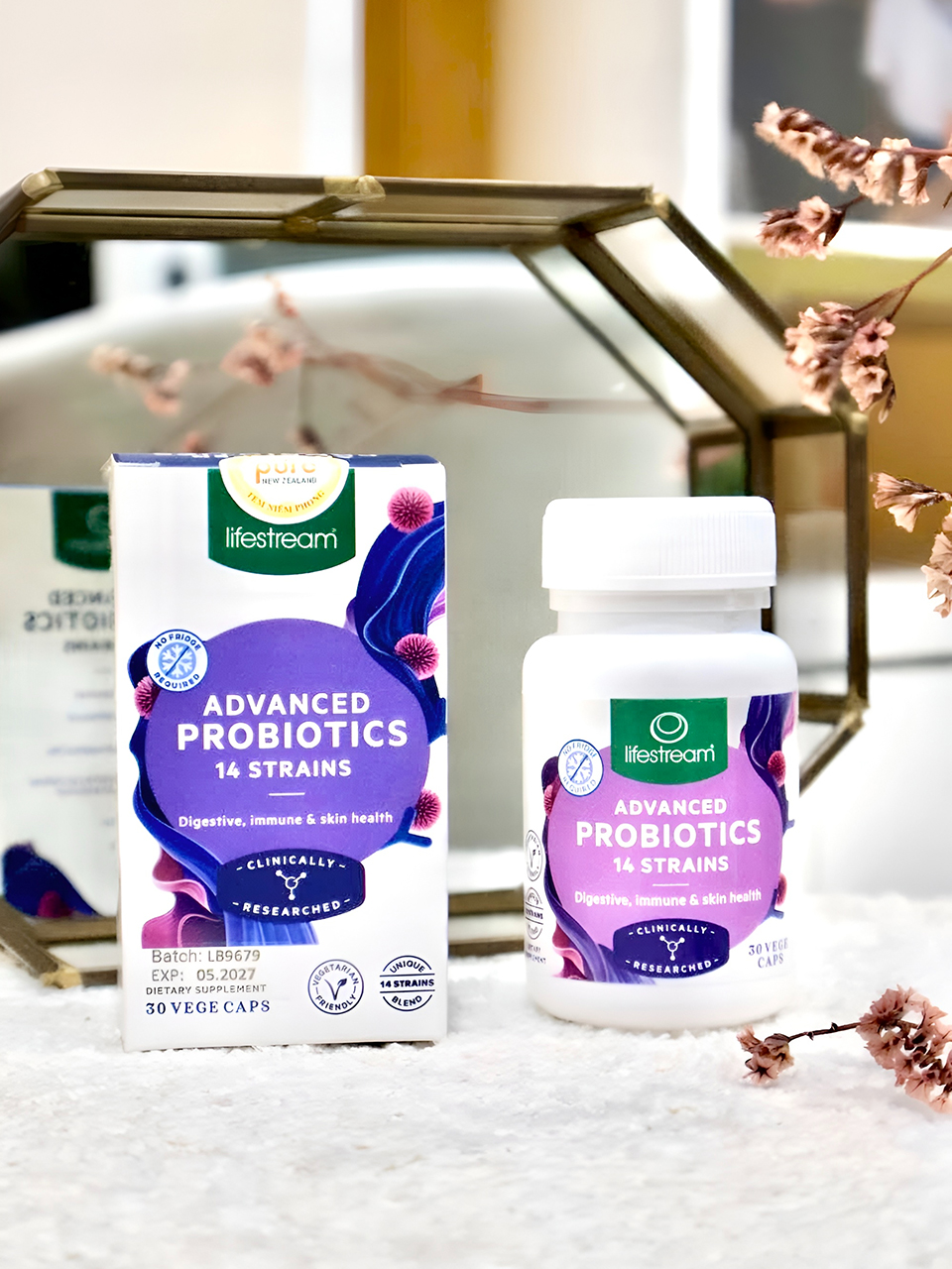 VIÊN UỐNG 14 CHỦNG MEN VI SINH LIFESTREAM ADVANCED PROBIOTIC (30 VIÊN)